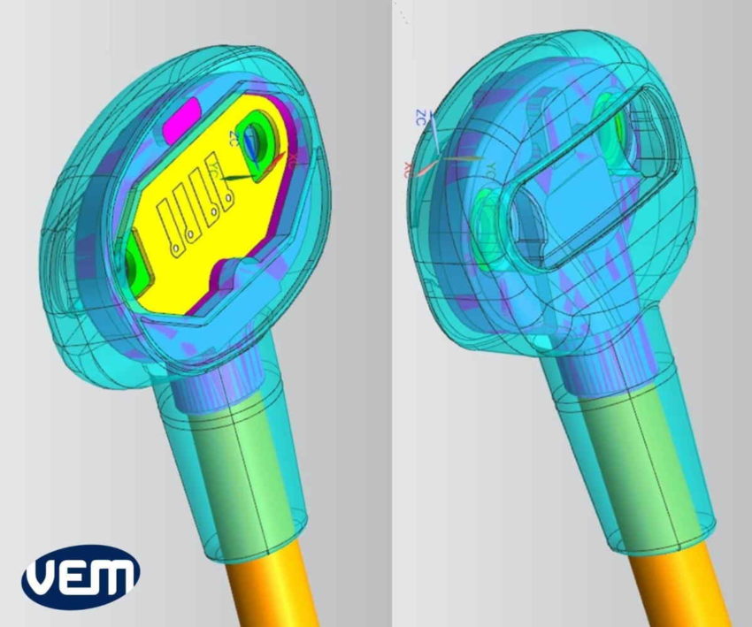 overmolding electronics part