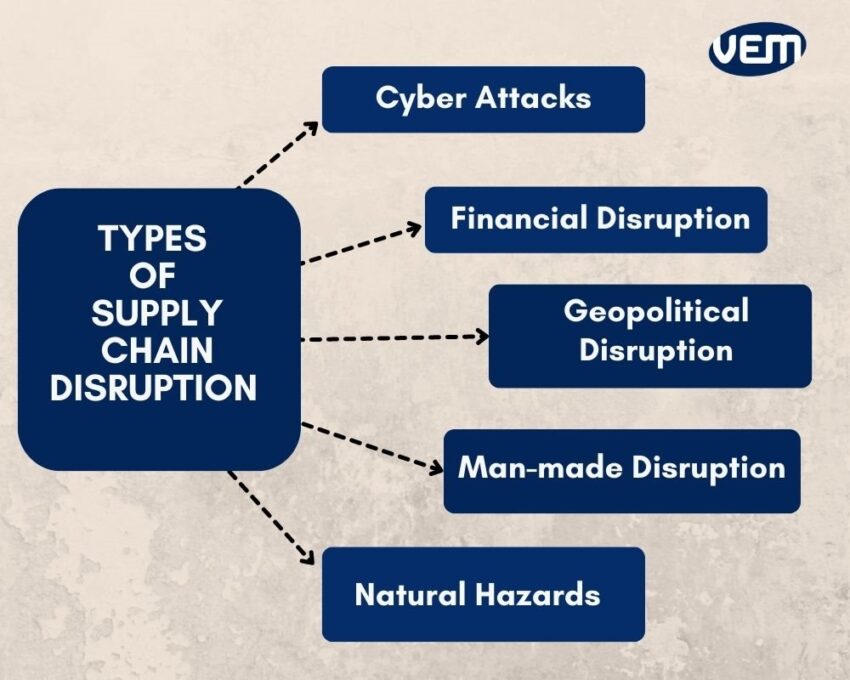 types of supply chain disruption