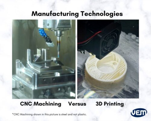 cnc machining vs 3d printing