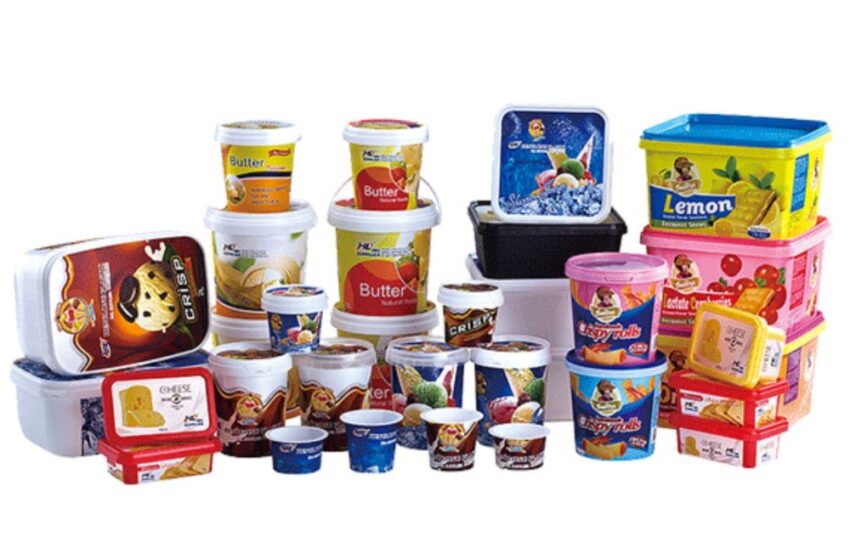 container products with in-mold labeling