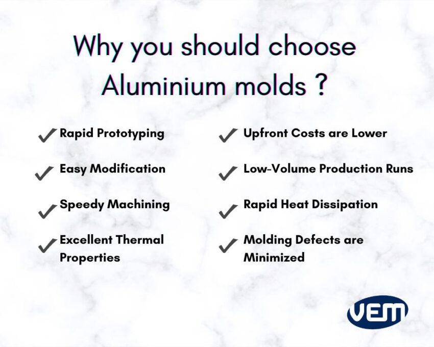 advantages of aluminium molds