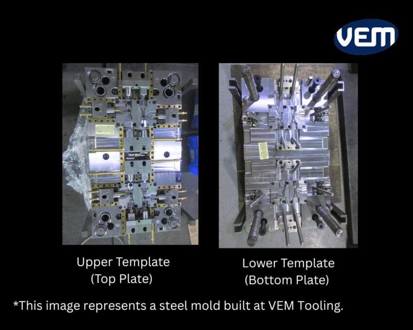 Multi Cavity Mold Structure - Upper and Lower Template