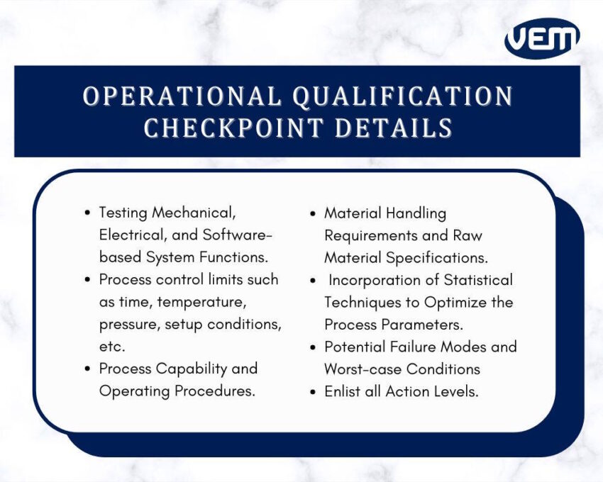 operational qualification checklist